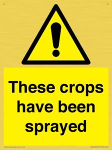 These crops have been sprayed